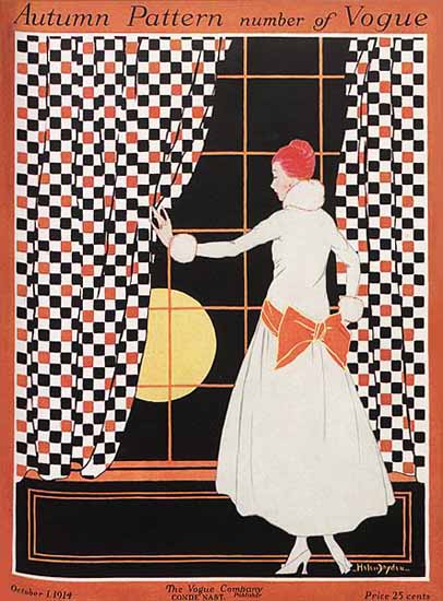 Helen Dryden Vogue Cover 1914-10-01 Copyright | Vogue 1902-1958 Helen Dryden Vogue Cover 1914-10-01 Copyright | Vogue Magazine Graphic Art Covers 1902-1958