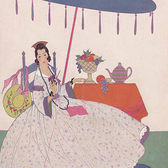 Helen Dryden Vogue Cover 1915-06-01 Copyright crop | Best of 1891-1919 Ad and Cover Art