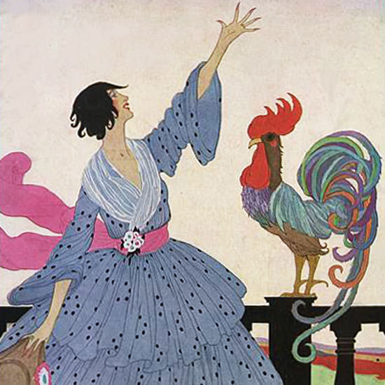 Helen Dryden Vogue Cover 1918-07-01 Copyright crop | Best of 1891-1919 Ad and Cover Art