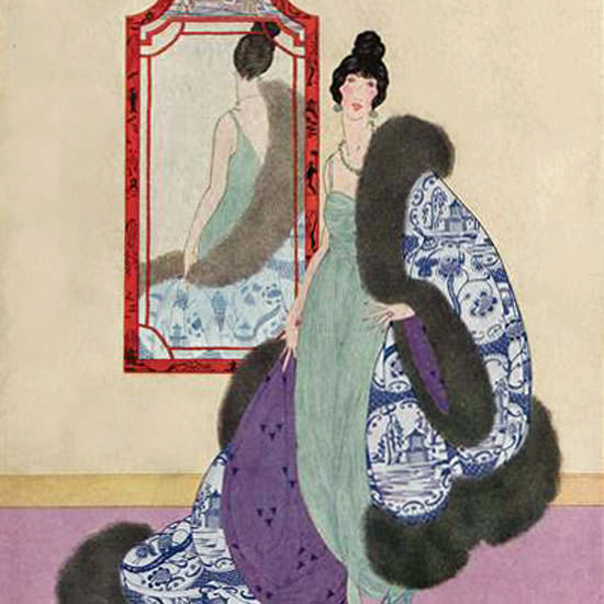 Helen Dryden Vogue Cover 1918-11-01 Copyright crop | Best of Vintage Cover Art 1900-1970