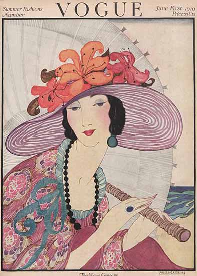 Helen Dryden Vogue Cover 1919-06-01 Copyright | Vogue Magazine Graphic Art Covers 1902-1958