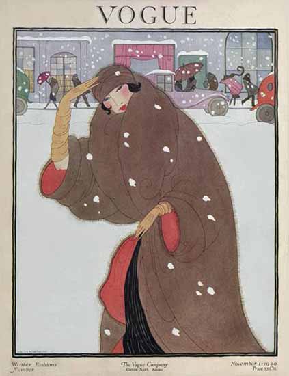 Helen Dryden Vogue Cover 1920-11-01 Copyright | Vogue Magazine Graphic Art Covers 1902-1958
