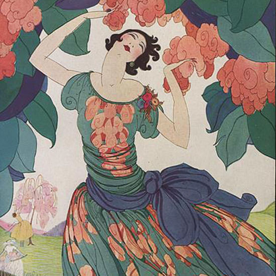 Helen Dryden Vogue Cover 1921-02-01 Copyright crop | Best of Vintage Cover Art 1900-1970