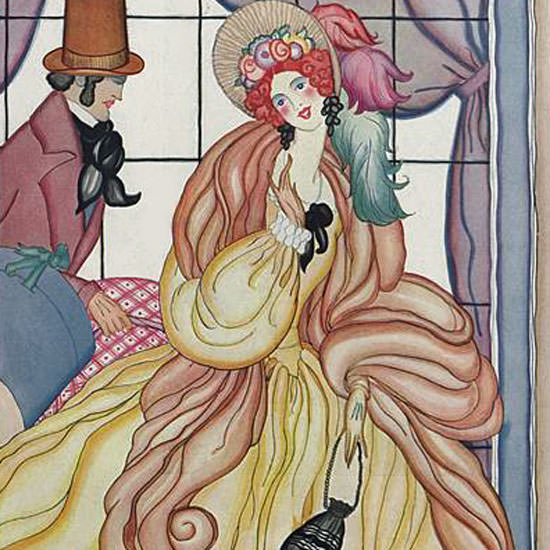 Helen Dryden Vogue Cover 1922-03-01 Copyright crop | Best of Vintage Cover Art 1900-1970