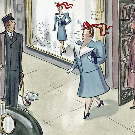 Helen E Hokinson The New Yorker 1940_05_18 Copyright crop | Best of 1940s Ad and Cover Art