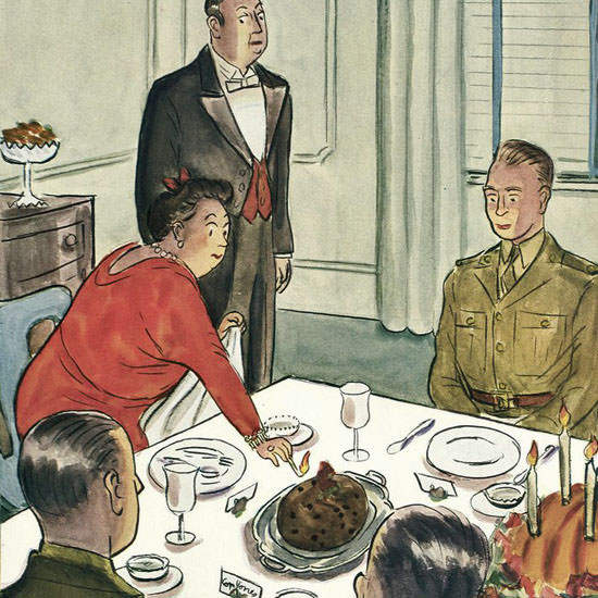 Helen E Hokinson The New Yorker 1943_11_27 Copyright crop | Best of Vintage Cover Art 1900-1970