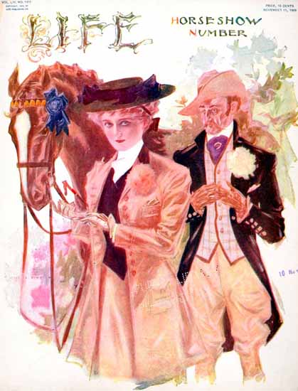 Henry Hutt Life Humor Magazine 1909-11-11 Copyright | Life Magazine Graphic Art Covers 1891-1936