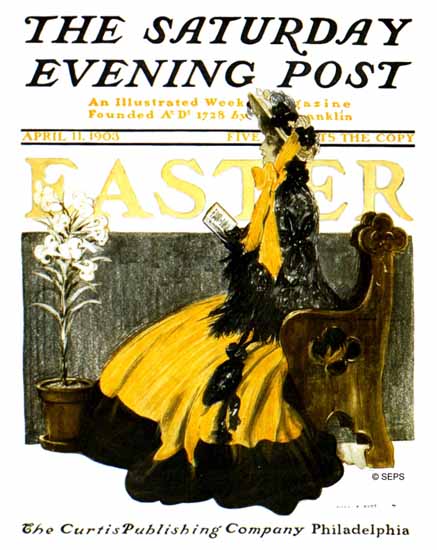 Henry Hutt Saturday Evening Easter 1903_04_11 | The Saturday Evening Post Graphic Art Covers 1892-1930