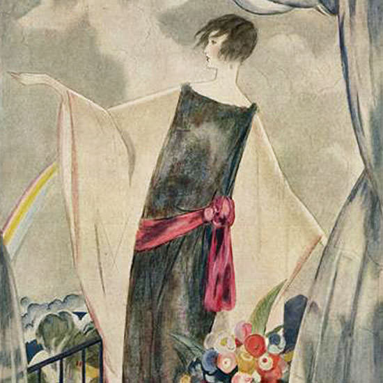 Henry R Sutter Vogue Cover 1923-11-15 Copyright crop | Best of 1920s Ad and Cover Art