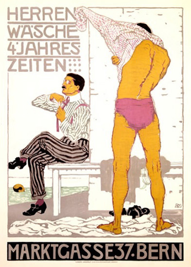 Herrenwaesche 4 Jahreszeiten Marktgasse Bern | Sex Appeal Vintage Ads and Covers 1891-1970