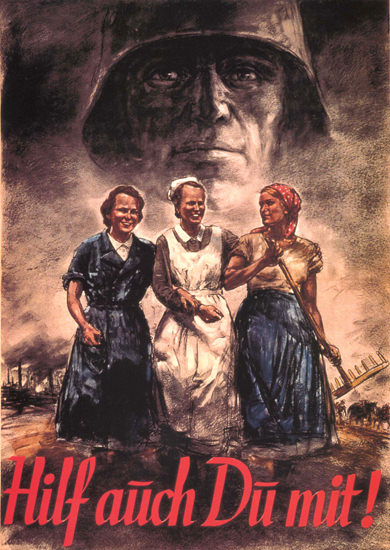 Hilf Auch Du Mit Germany Your Help Needed | Vintage War Propaganda Posters 1891-1970