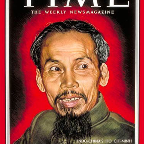 Ho Chi Minh Time Magazine 1954-11 by Boris Chaliapin crop | Best of Vintage Cover Art 1900-1970