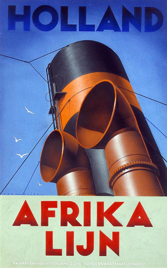 Holland Afrika Lijn 1939 | Vintage Travel Posters 1891-1970