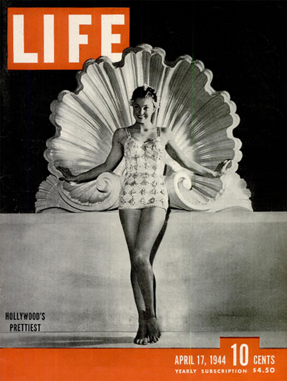 Hollywoods Prettiest 17 Apr 1944 Copyright Life Magazine | Life Magazine BW Photo Covers 1936-1970