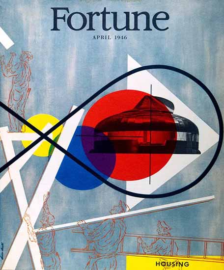 Housing Fortune Magazine April 1946 Copyright | Fortune Magazine Graphic Art Covers 1930-1959