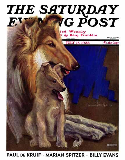 Howard Van Dyck Saturday Evening Post Cover 1933_07_15 | Sat Eve Post 1931-69 Howard Van Dyck Saturday Evening Post Cover 1933_07_15 | The Saturday Evening Post Graphic Art Covers 1931-1969