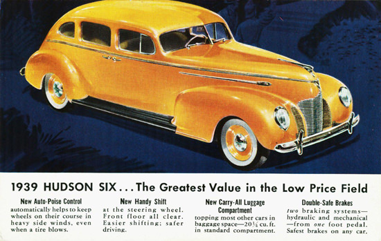 Hudson Six Sedan 1939 | Vintage Cars 1891-1970