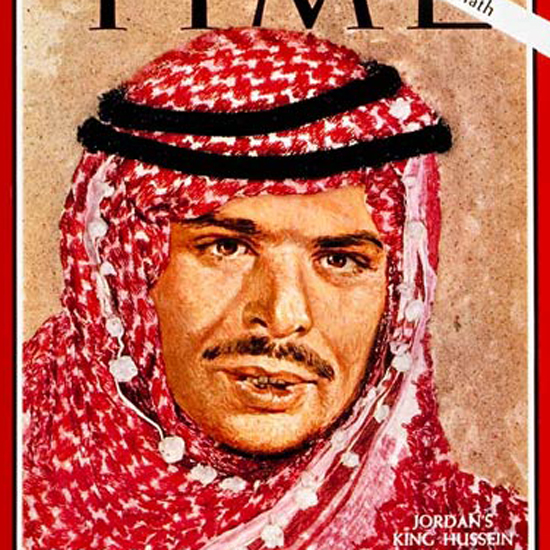 Hussein bin Talal Time Magazine 1967-07 crop | Best of 1960s Ad and Cover Art