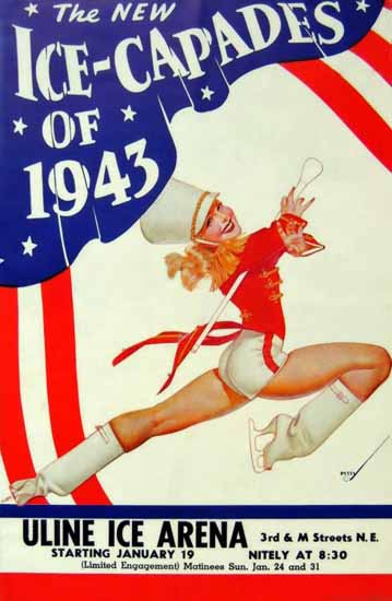 Ice-Capades of 1943 Uline Ice Arena George Petty Sex Appeal | Sex Appeal Vintage Ads and Covers 1891-1970