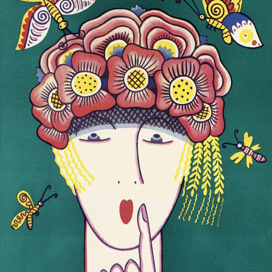 Ilonka Karasz The New Yorker 1927_04_16 Copyright crop | Best of Vintage Cover Art 1900-1970