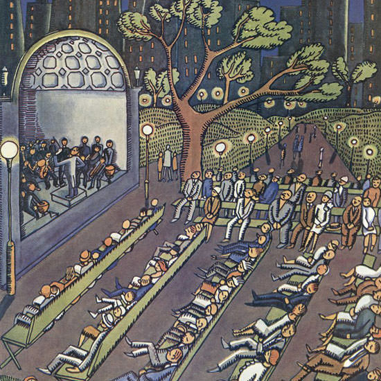 Ilonka Karasz The New Yorker 1927_08_06 Copyright crop | Best of Vintage Cover Art 1900-1970
