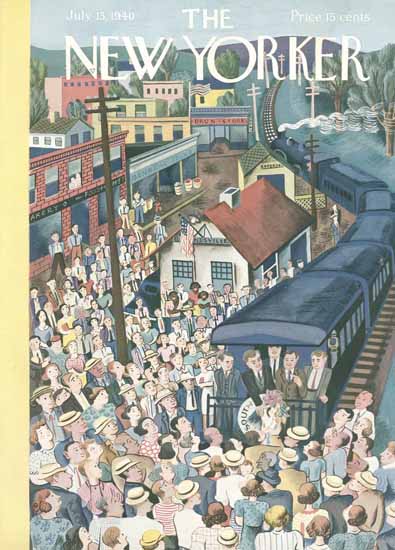 Ilonka Karasz The New Yorker 1940_07_13 Copyright | The New Yorker Graphic Art Covers 1925-1945
