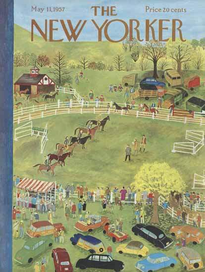 Ilonka Karasz The New Yorker 1957_05_11 Copyright | The New Yorker Graphic Art Covers 1946-1970