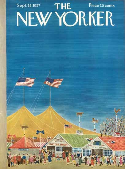 Ilonka Karasz The New Yorker 1957_09_28 Copyright | The New Yorker Graphic Art Covers 1946-1970