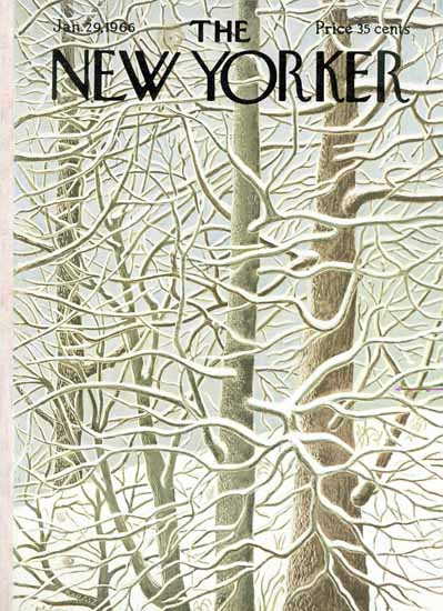 Ilonka Karasz The New Yorker 1966_01_29 Copyright | The New Yorker Graphic Art Covers 1946-1970