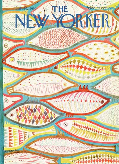 Ilonka Karasz The New Yorker 1966_07_16 Copyright | The New Yorker Graphic Art Covers 1946-1970