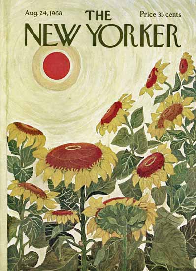 Ilonka Karasz The New Yorker 1968_08_24 Copyright | The New Yorker Graphic Art Covers 1946-1970