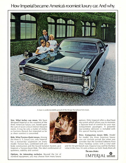 Imperial Hardtop 1970 Americas Roomiest Car | Vintage Cars 1891-1970