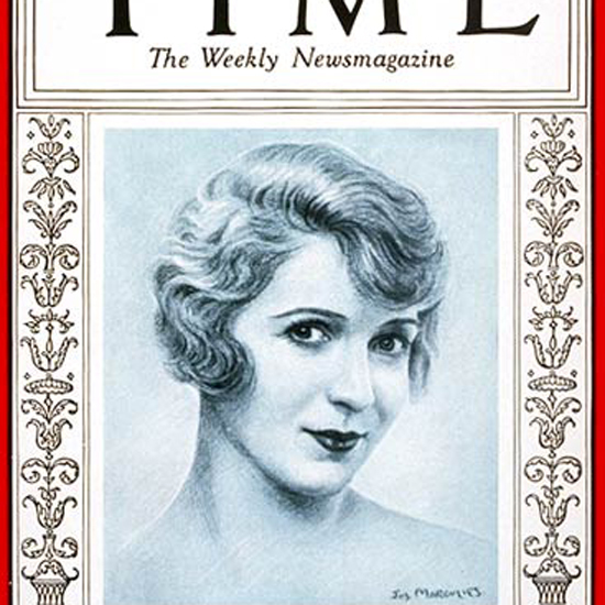Ina Claire Gilbert Time Magazine 1929-09 crop | Best of 1920s Ad and Cover Art