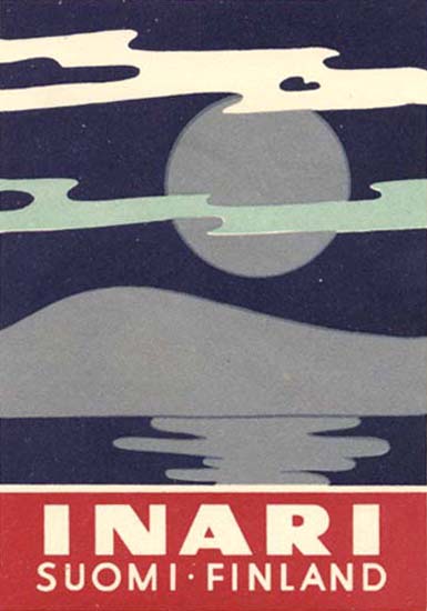 Inari Suomi Finland | Vintage Travel Posters 1891-1970