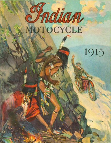 Indian Motocycle 1915 | Vintage Travel Posters 1891-1970