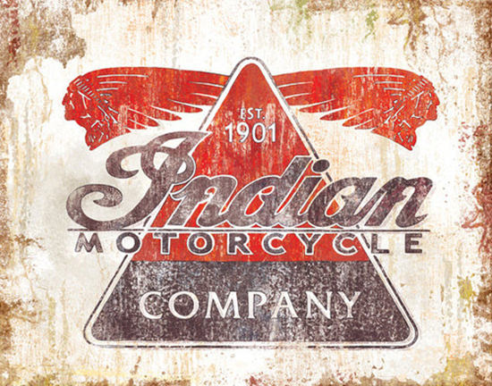 Indian Motorcycle Company Est 1901 | Vintage Travel Posters 1891-1970