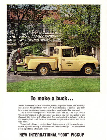 International 900 Pickup 1963 To Make A Buck | Vintage Cars 1891-1970