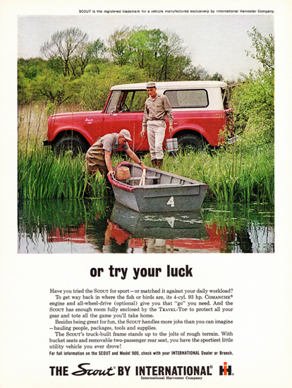 International Scout 1963 Or Try Your Luck Red | Vintage Cars 1891-1970