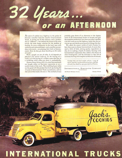 International Trucks 1938 Jacks Cookies | Vintage Cars 1891-1970