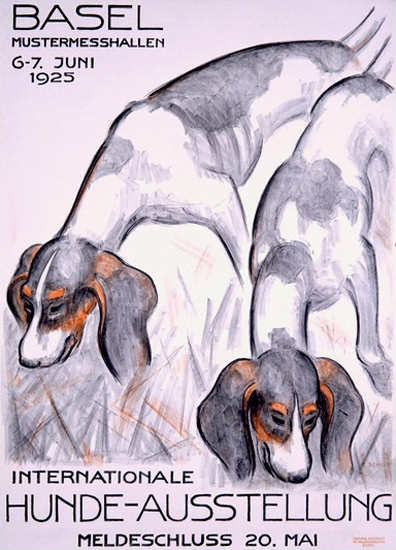 Internationale Hunde-Ausstellung Basel Schweiz | Vintage Ad and Cover Art 1891-1970