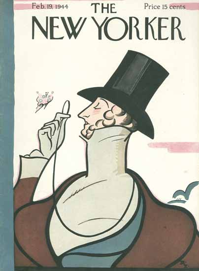 Irvin the Typeface of The New Yorker 1944_02_19 Copyright | The New Yorker Graphic Art Covers 1925-1945