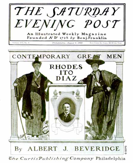 J Clay Saturday Evening Post Cover Art 1900_08_04 | The Saturday Evening Post Graphic Art Covers 1892-1930