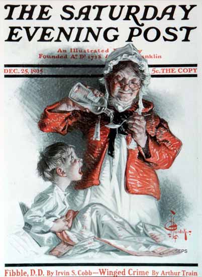JC Leyendecker Artist Saturday Evening Post 1915_12_25 | The Saturday Evening Post Graphic Art Covers 1892-1930