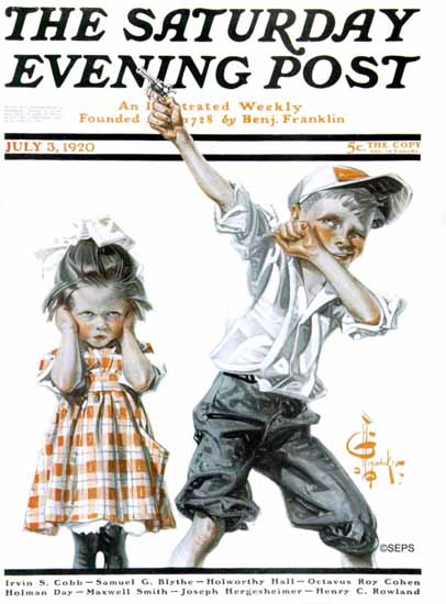 JC Leyendecker Artist Saturday Evening Post 1920_07_03 | The Saturday Evening Post Graphic Art Covers 1892-1930