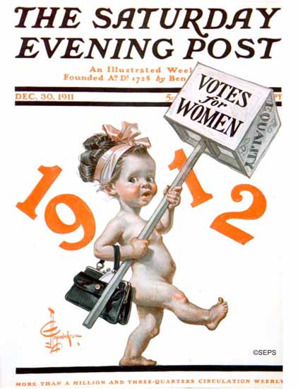JC Leyendecker Cover Artist Saturday Evening Post 1911_12_30 | The Saturday Evening Post Graphic Art Covers 1892-1930