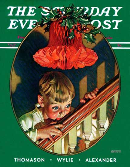 JC Leyendecker Cover Artist Saturday Evening Post 1939_12_23 | The Saturday Evening Post Graphic Art Covers 1931-1969
