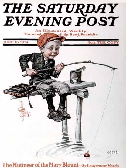 JC Leyendecker Saturday Evening Post 1914_06_13 | The Saturday Evening Post Graphic Art Covers 1892-1930