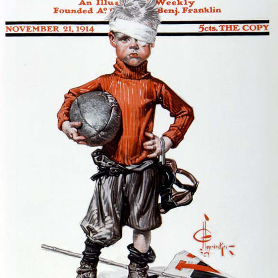JC Leyendecker Saturday Evening Post 1914_11_21 Copyright crop | Best of Vintage Cover Art 1900-1970