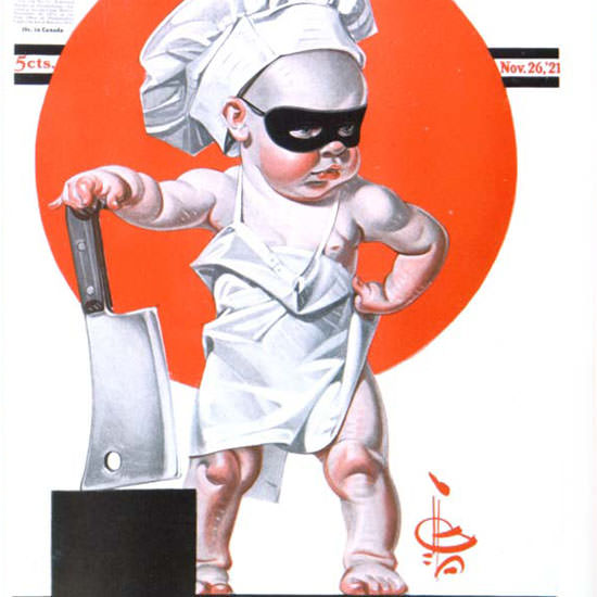 JC Leyendecker Saturday Evening Post 1921_11_26 Copyright crop | Best of Vintage Cover Art 1900-1970