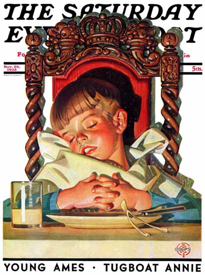 JC Leyendecker Saturday Evening Post After Turkey Nap 1938_11_26 | Sat Eve Post 1931-69 JC Leyendecker Saturday Evening Post After Turkey Nap 1938_11_26 | The Saturday Evening Post Graphic Art Covers 1931-1969